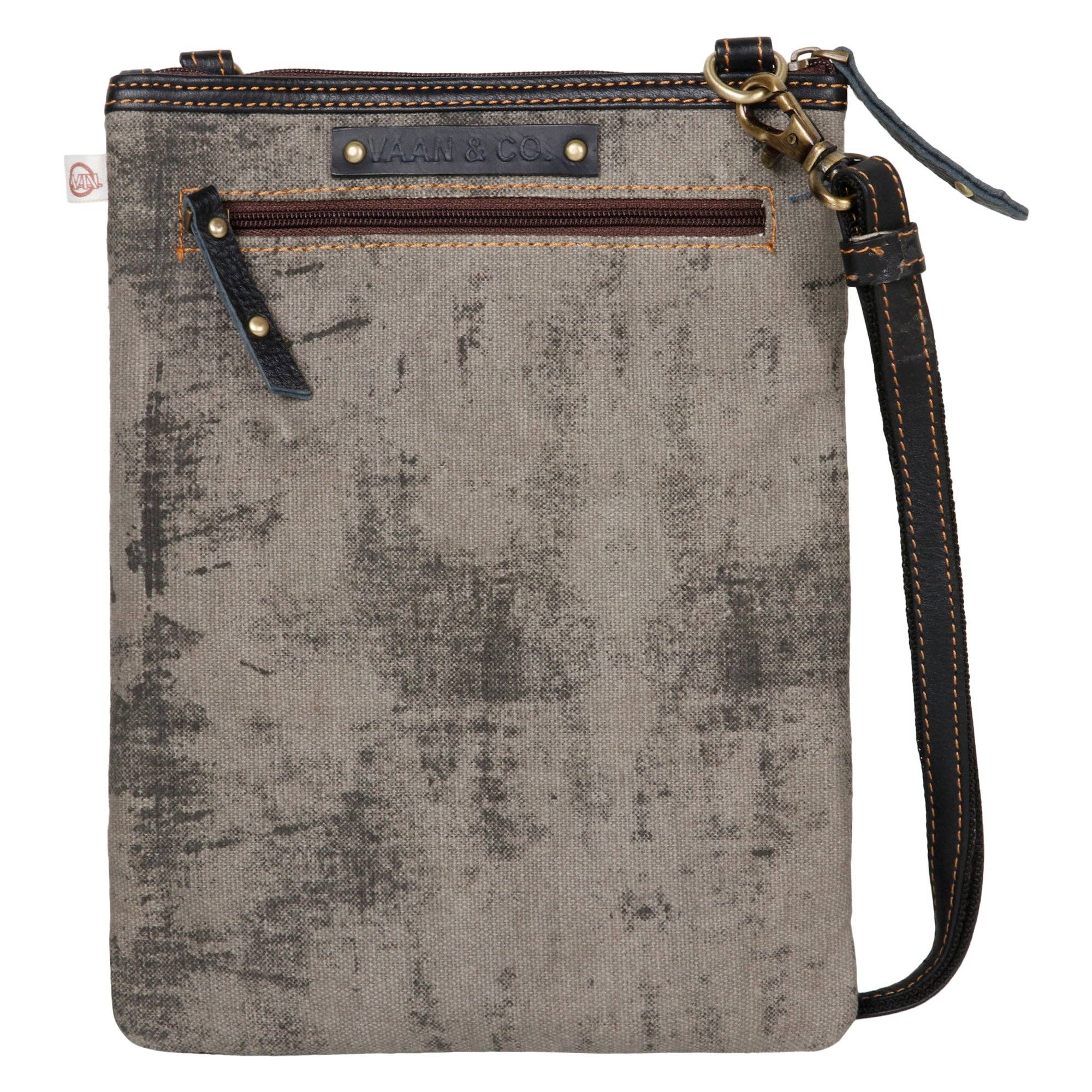 Vaan & Co. - Wholesale Crossbody Bag - Unisex - Patterson Grey Crossbody4