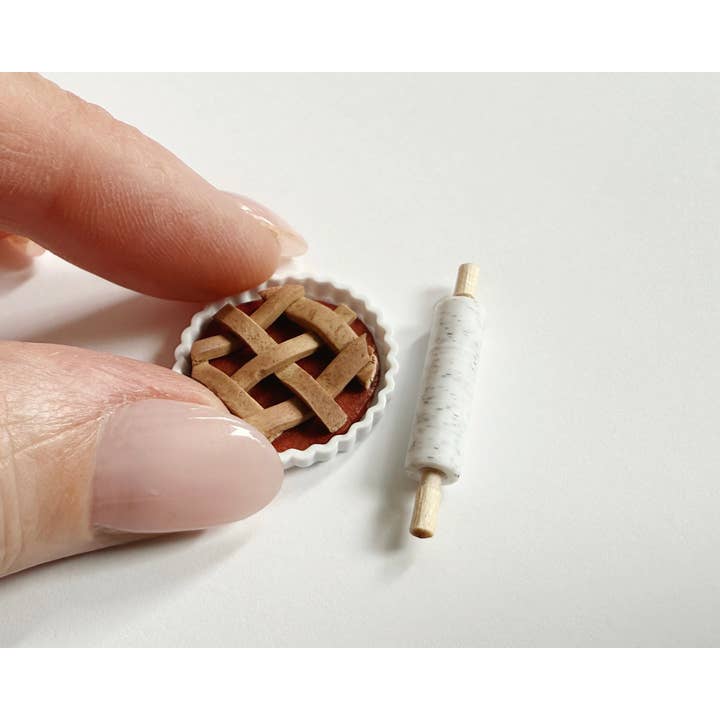 Miniette - Wholesale Doll Accessory Kit - Kids - Miniature Pie Dish & Rolling Pin Set2