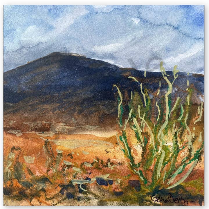 Les cactus et le métal des montagnes pour la vente par Gena Destri