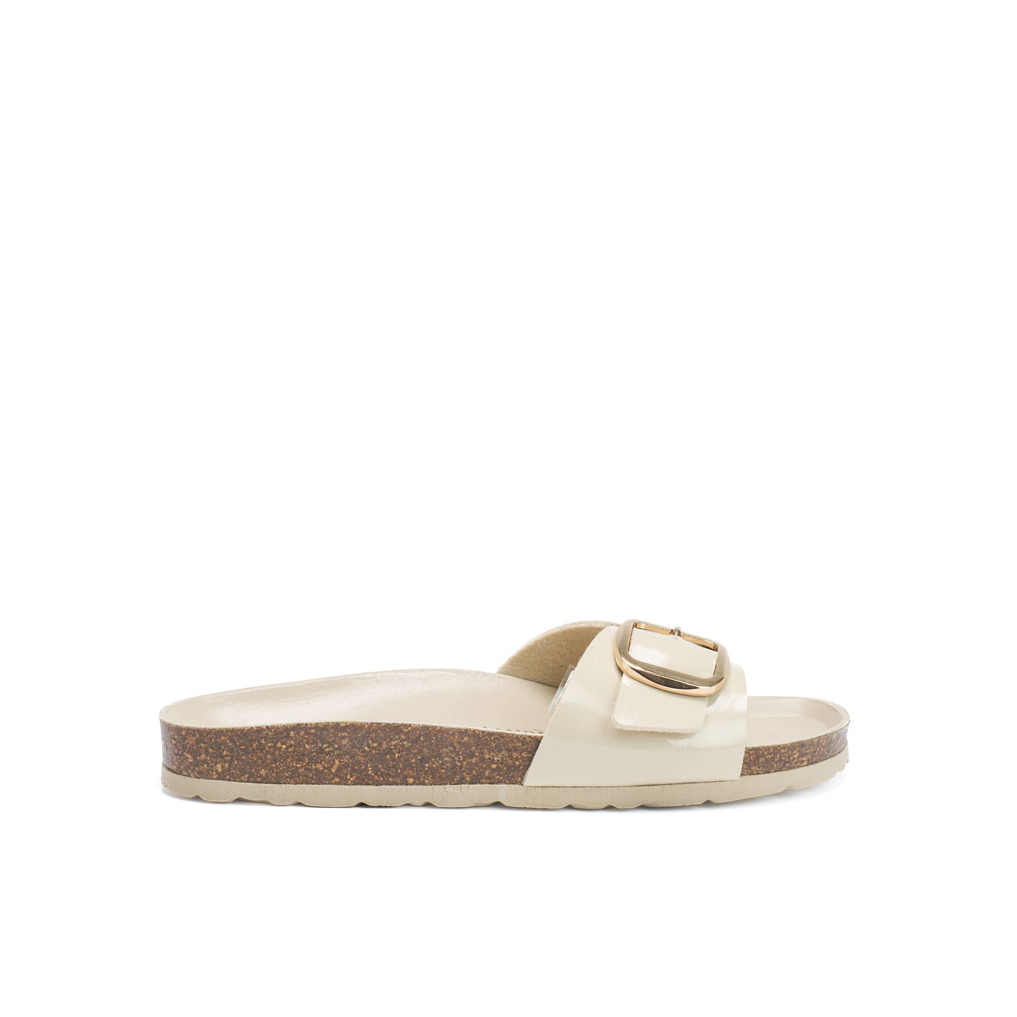 Mandél - Wholesale Sandals - Women's - Beige band ciabatta - Art.MD11240