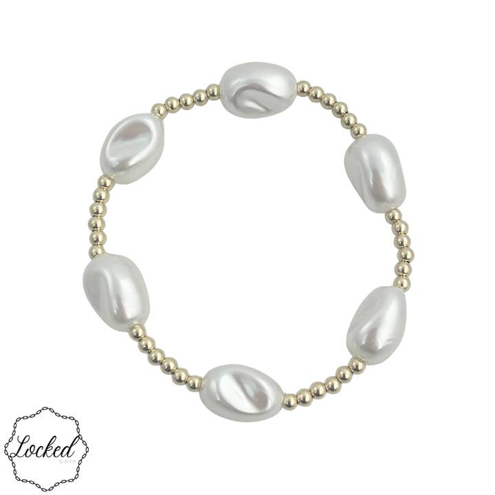 Gold Filled | Glass Pearl 41 for wholesale by Locked by Lula 'n' Lee