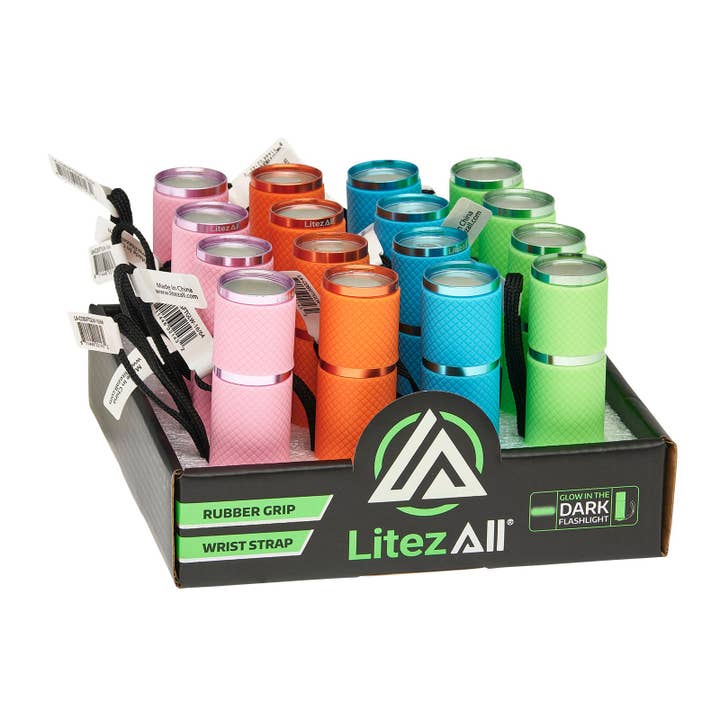 LitezAll - Wholesale Flashlight - LitezAll Glow In the Dark LED Pocket Flashlight with COB LED19