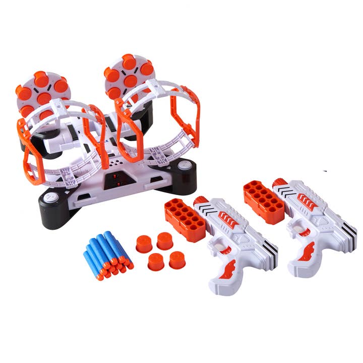Dimple - Wholesale Toy Set - Kids - Shooting Target Game For Kids w 2 Blaster Guns, 24 Bullets