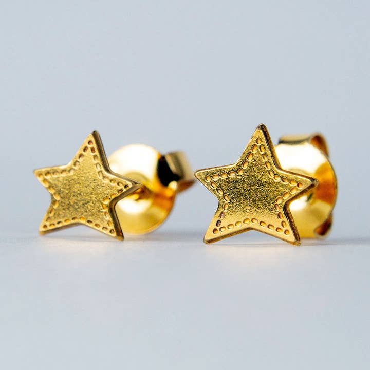 Pendientes Big Stars Denim - hechos en Francia para venta al por mayor de Adorabili
