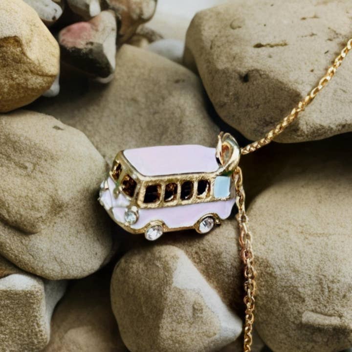 Turistadlv - Vendita all'ingrosso Collana con ciondolo/pendaglio - Collare furgone, vita in furgone, vw, camper, furgone, viaggiatore1