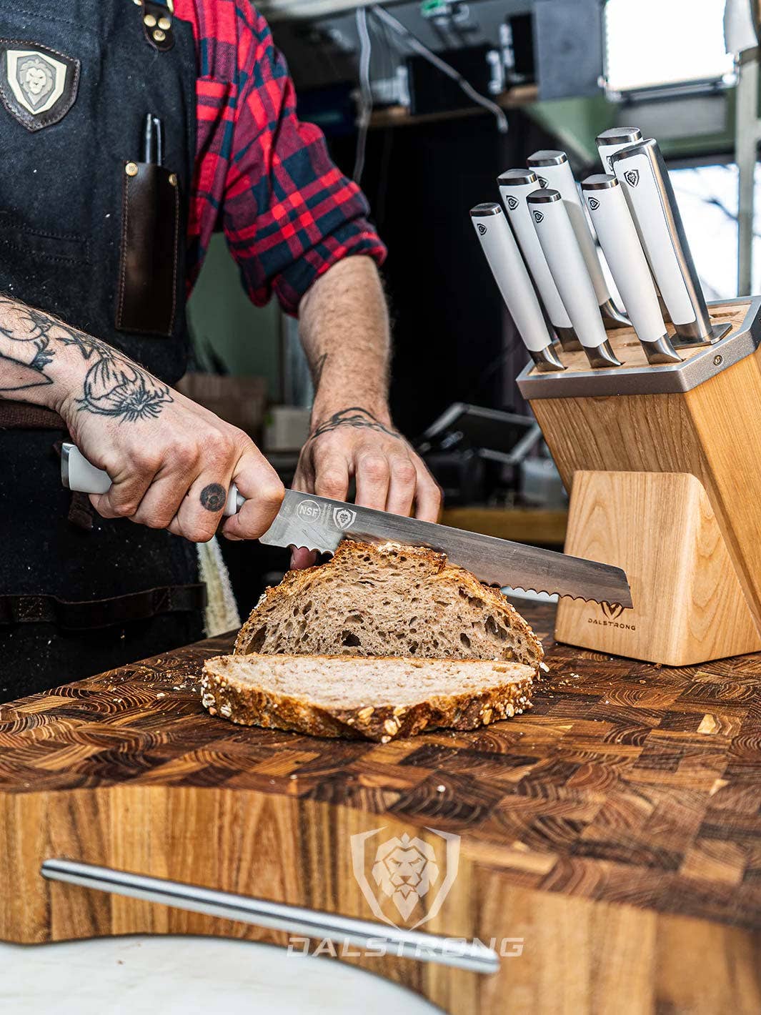 Dalstrong - Wholesale Knife Set - 8-Piece Knife Block Set | White Handle | Vanquish Series | NSF Certified | Dalstrong ©9