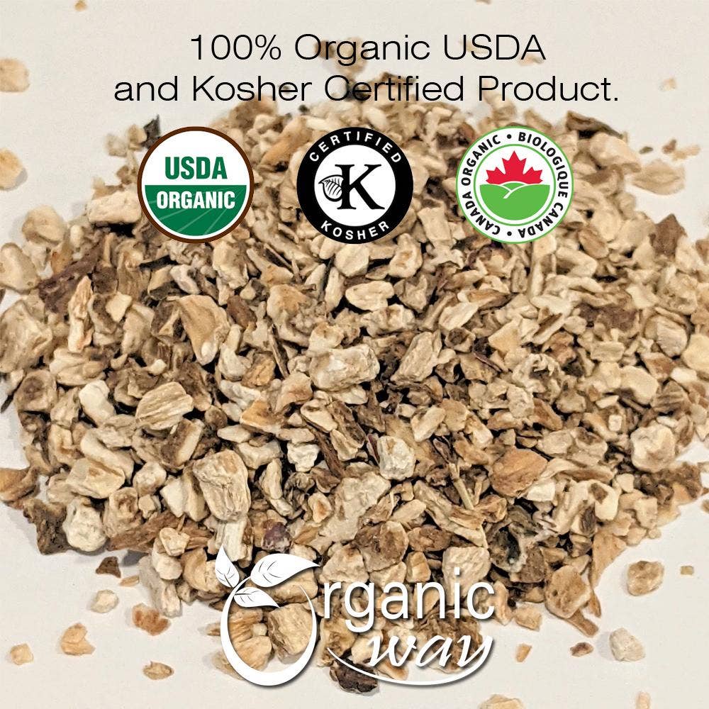 Organic Way LLC - Wholesale Herbs - Organic Burdock Root (Cut & Sifted)1