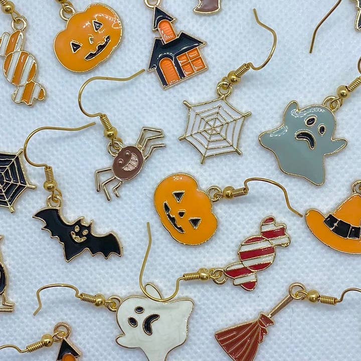 Variety Halloween-tema örhängen för wholesale av Trinkerbell Jewelry