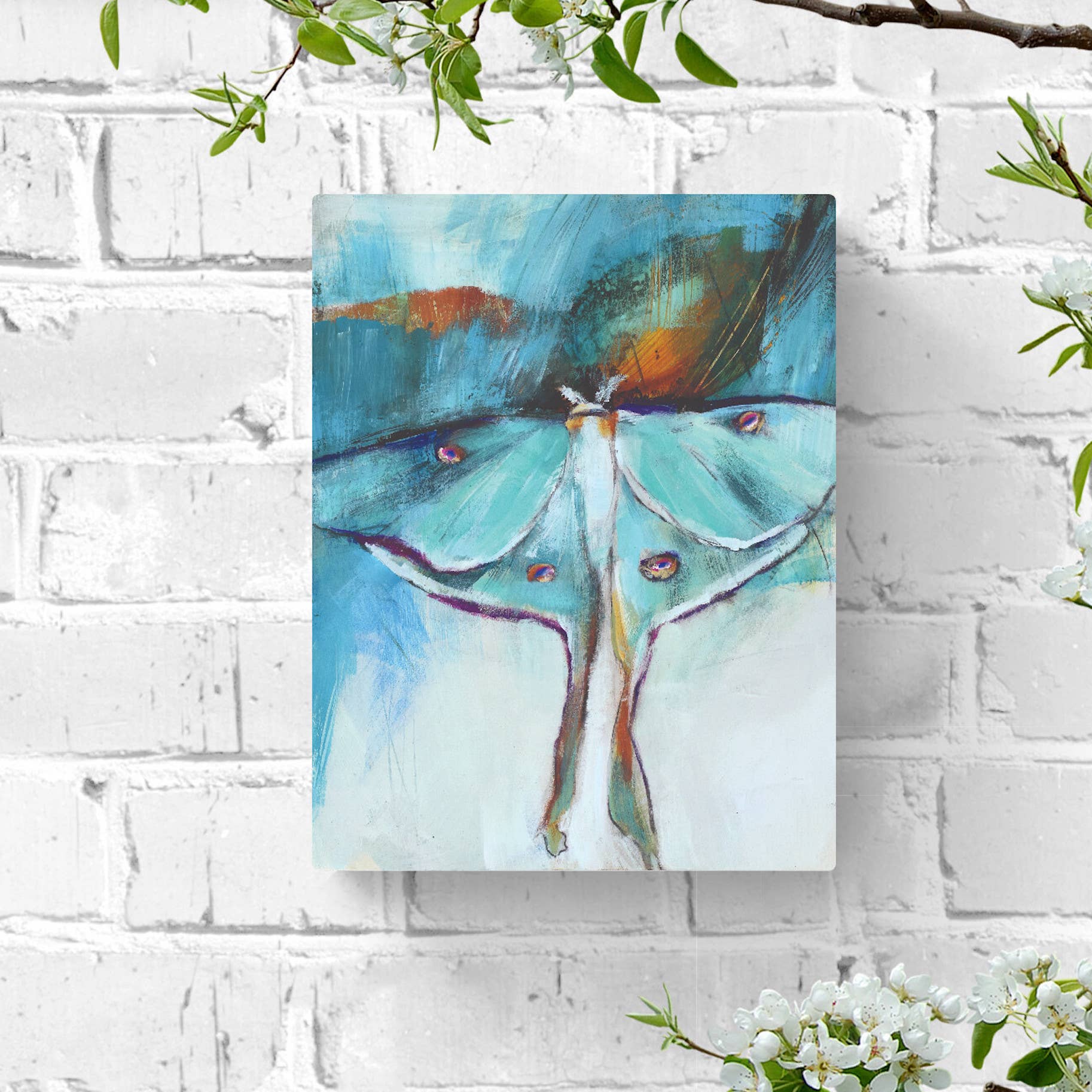 Jen Singh Creatively - Wholesale Art Print - Luna Moth Nature Botanical Wall Art Print2