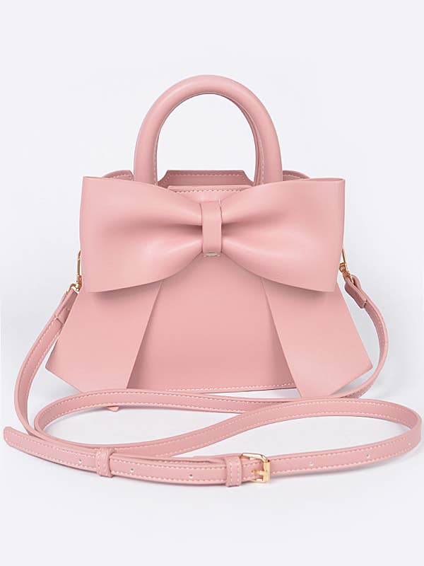 Faux Leather Bow Clutch HPC5572PK for wholesale by anbfashion