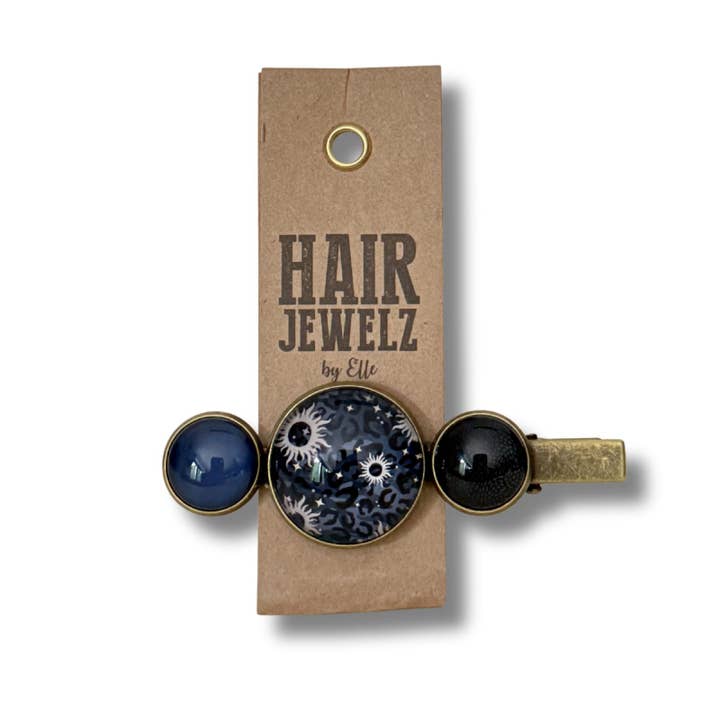 Colourclip Alligator "Midnight Blue" for wholesale by Hairjewelz by Elle