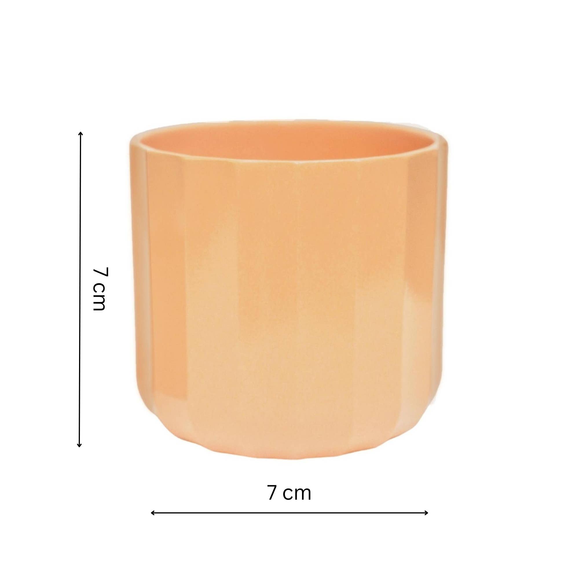 Ivyline - Vente Pot pour plante d'intérieur - Jardinière d'intérieur Positano Geo, hauteur 7 cm, profondeur 7 cm1