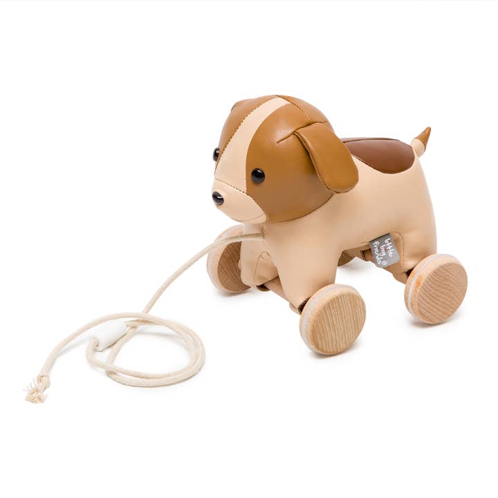Little Big Friends|Pull Along Friends - Dog |Toy with Wheels for wholesale by PJM Distributions Inc