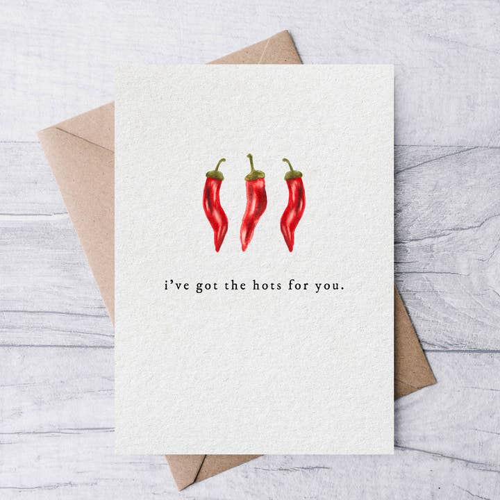 J'ai le béguin pour toi carte de Saint-Valentin pour la vente par la nouille studio