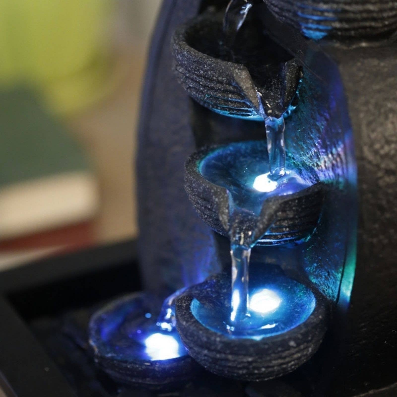 Zen'Arôme - Venta al por mayor Decoración navideña - Fuente de interior en cascada con luces LED - Decoración zen4