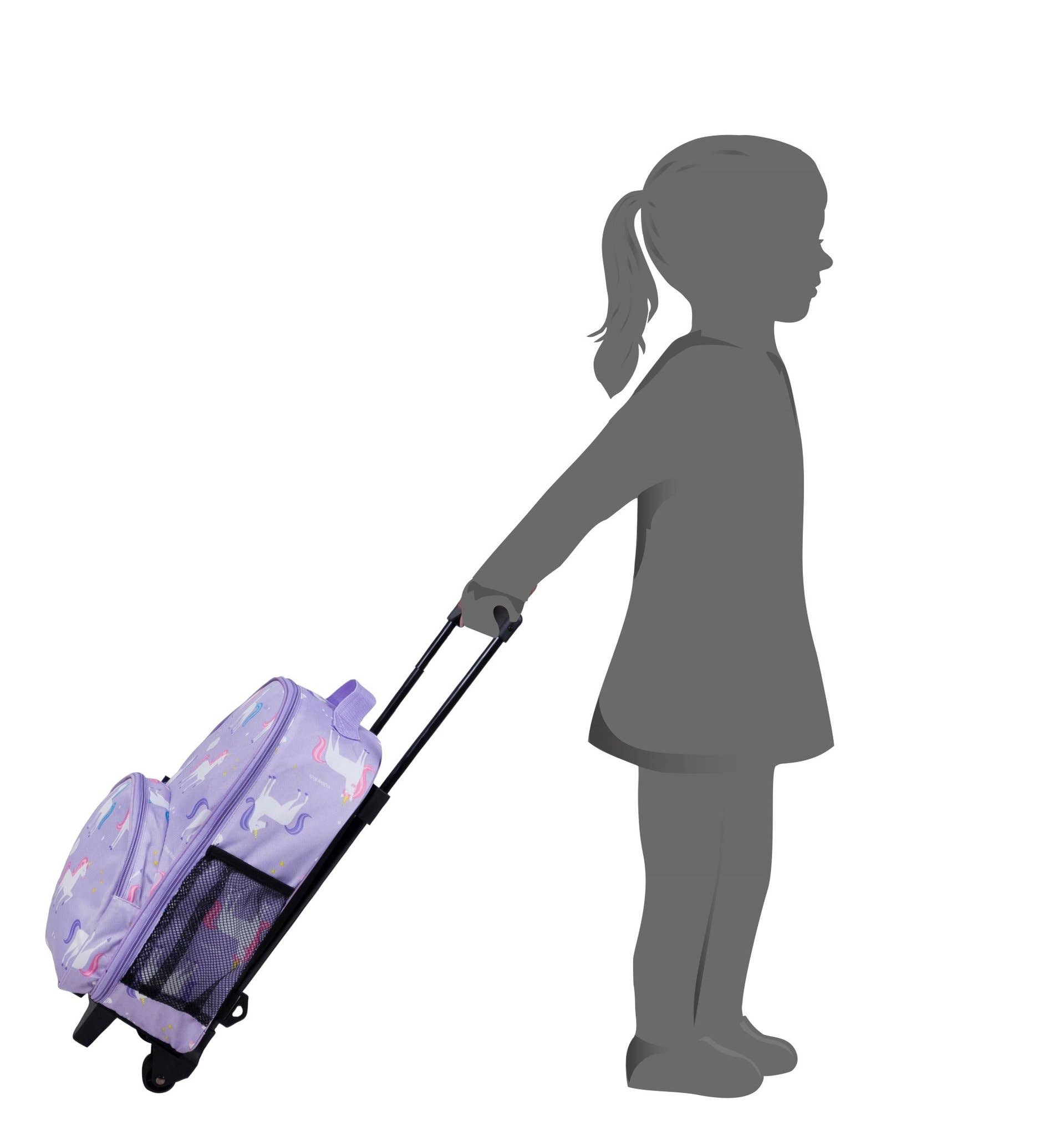 Wildkin - Wholesale Luggage - Kids - Unicorn Rolling Luggage1