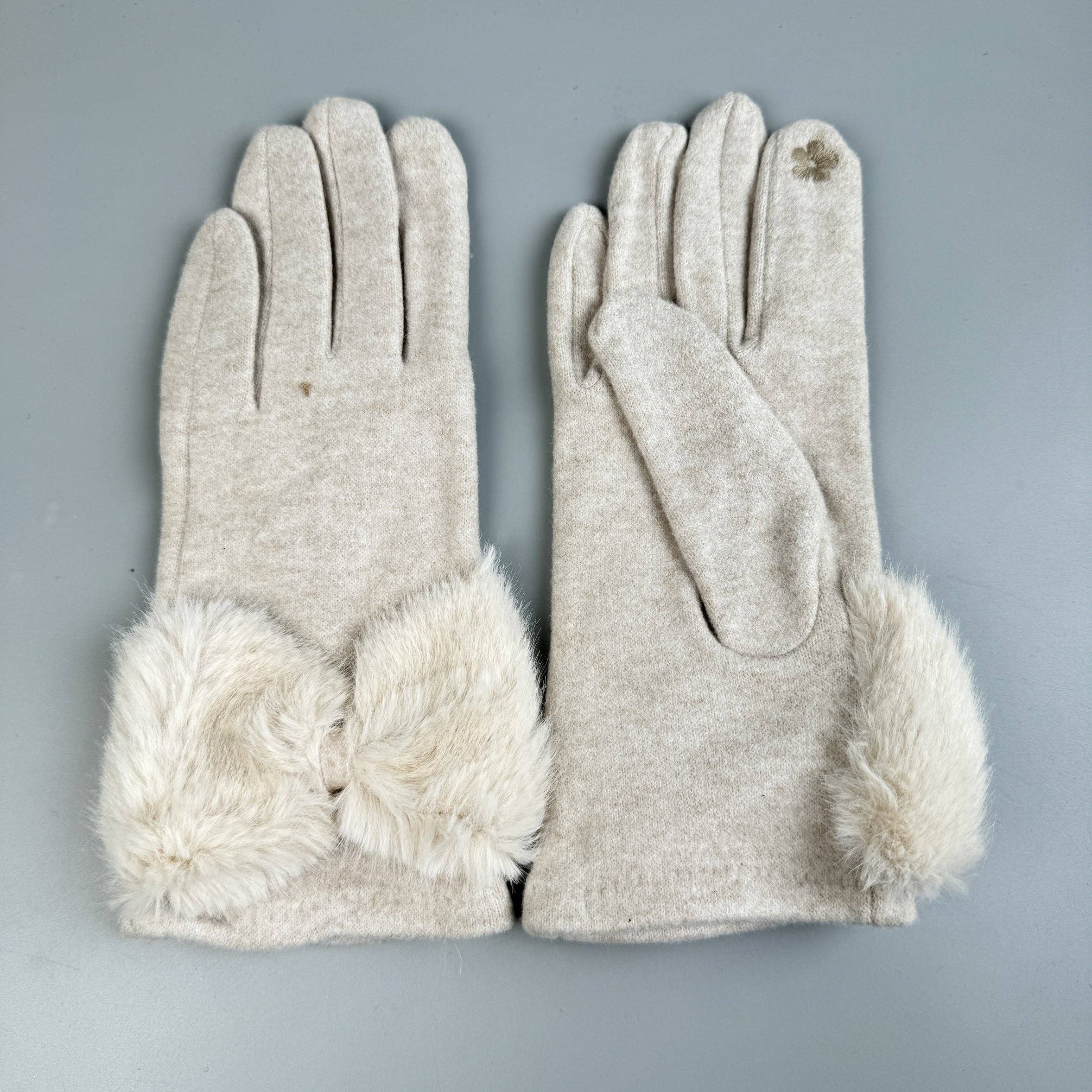 Ole - Venta al por mayor Guantes - Mujer - Guantes de Pantalla Táctil con Lazo de Piel Sintética GL005915