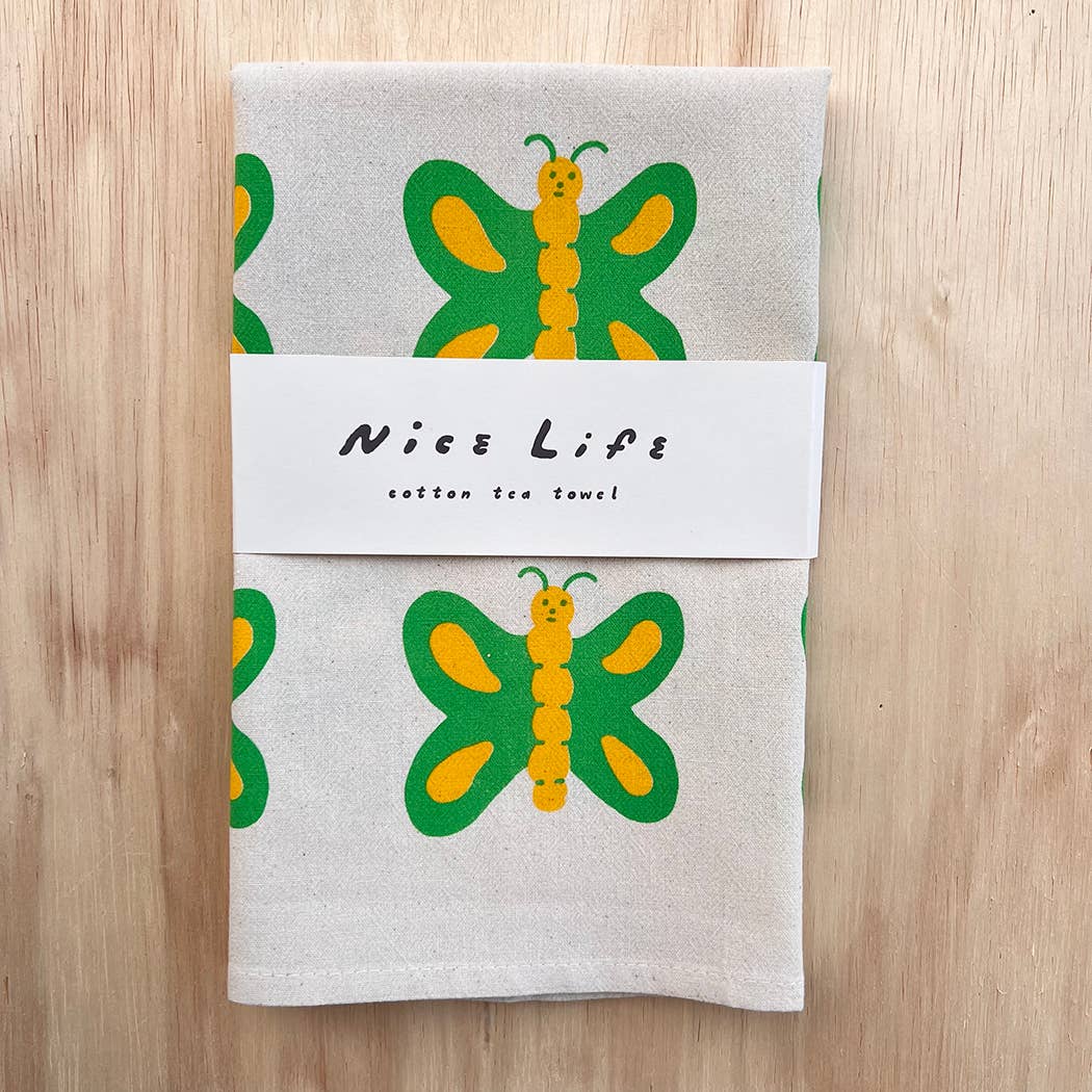 Nice life - Wholesale Tea Towel - Butterfly tea towel3