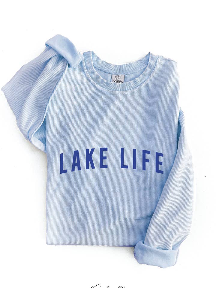 LAKE LIFE Thermal Vintage Pullover for wholesale by OAT COLLECTIVE