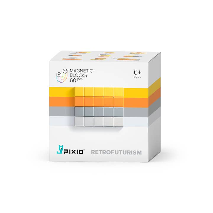 Abstract Retrofuturism - 60pcs Magnetic Block Set for wholesale by PIXIO