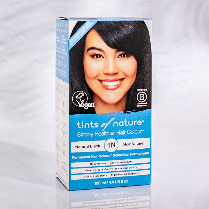 1N naturlig svart permanent hårfärg för wholesale av Tints of Nature US