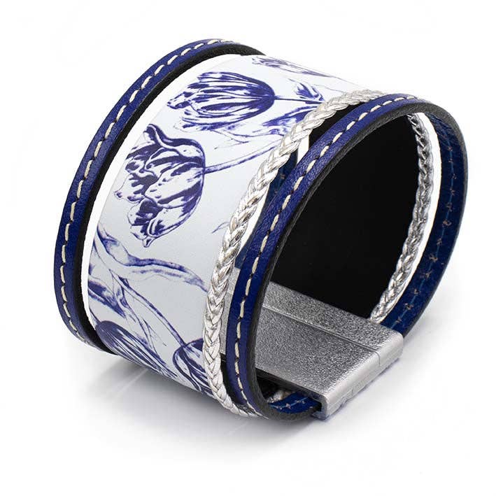 Pulsera artística, tulipanes holandeses, 40 mm para venta al por mayor de FATES, style with a story