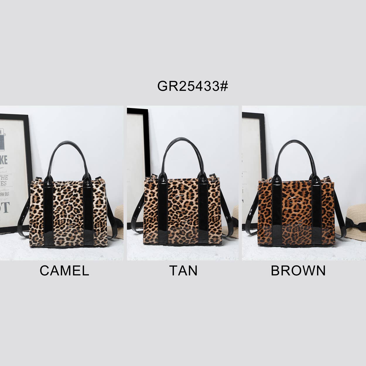 House of Milano – wholesale Tote bag – Women's – 25433 Leopard Print Patent Tote Bag9