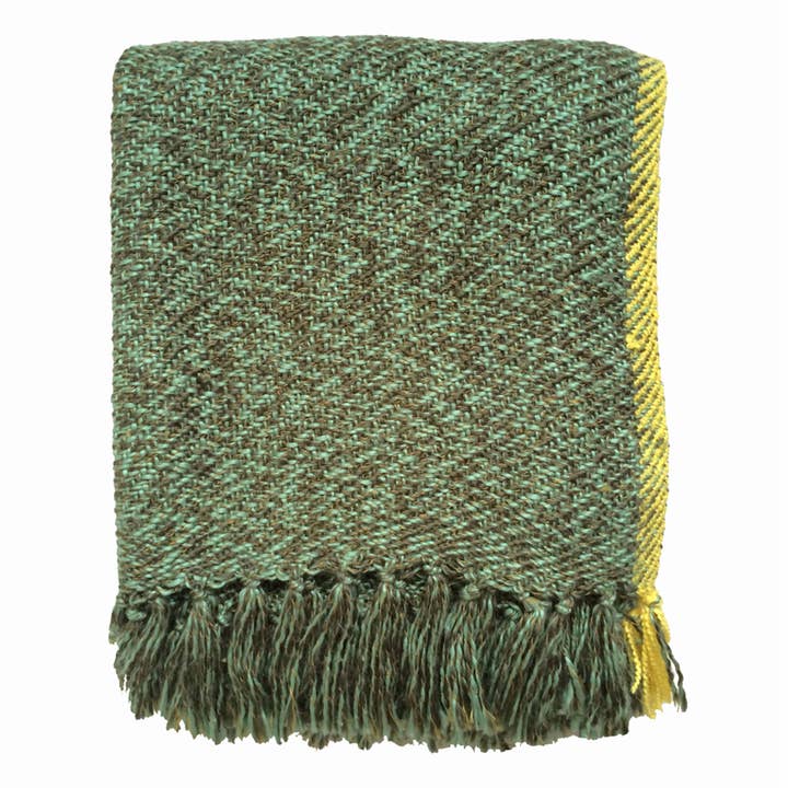 Malagoon - Wholesale Throw Blanket - Olive melee throw1