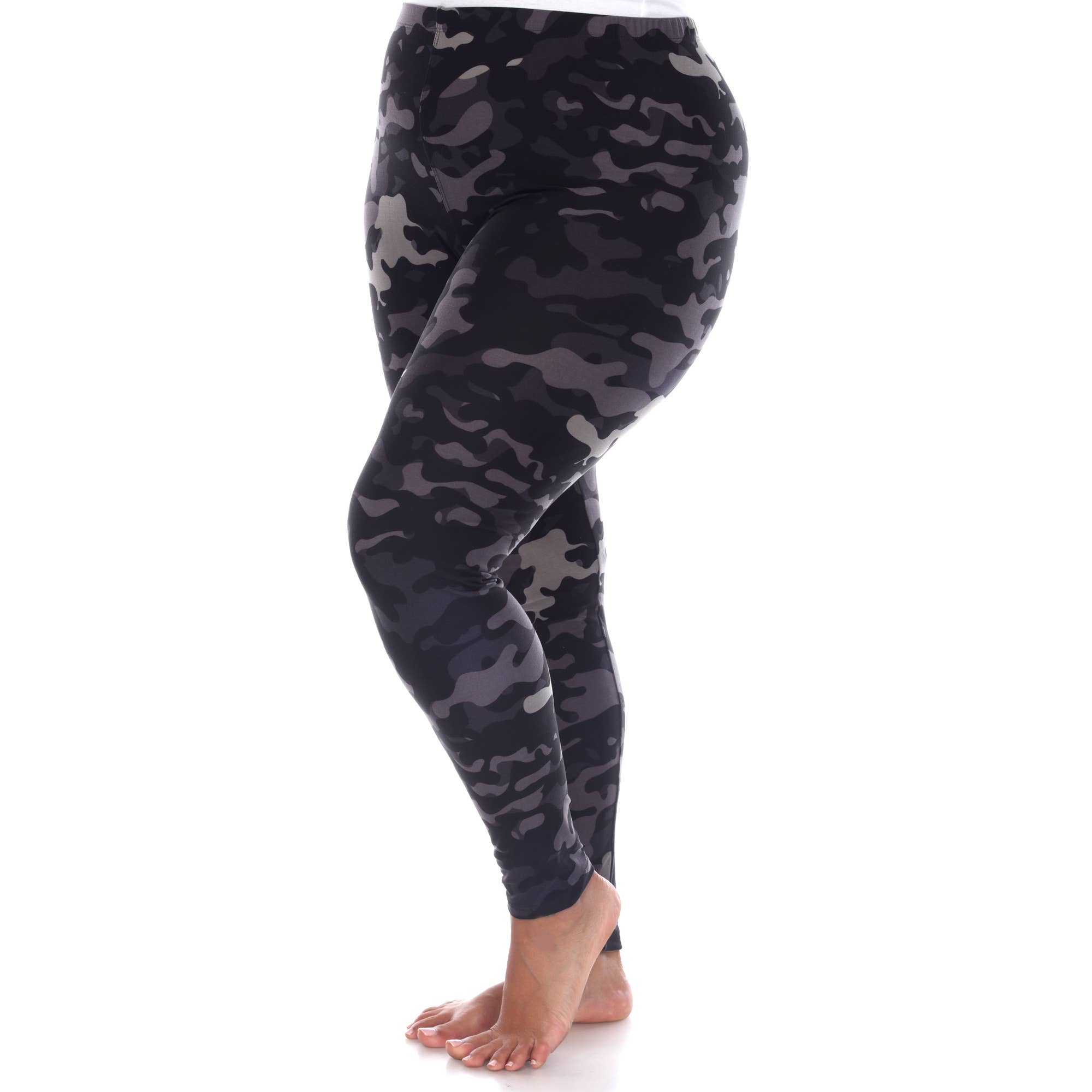 WHITE MARK - Wholesale Fashion Leggings - Women's - Plus Size Super Soft High-Rise Camo Printed Leggings6