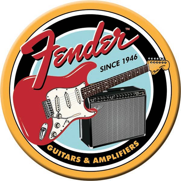 Magnet: Fender G&A Round for wholesale by Desperate Enterprises