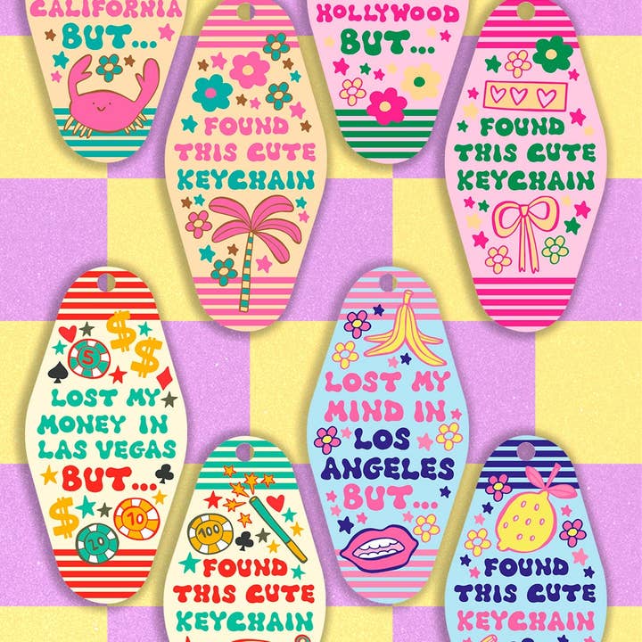 LOLALA - Your California Happiness Market 💛 - Wholesale Keychain - Women's - Lost My Money In Las Vegas Keychain