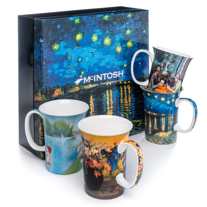 Post-Impressionists Set of 4 Mugs for wholesale by McIntosh Mugs