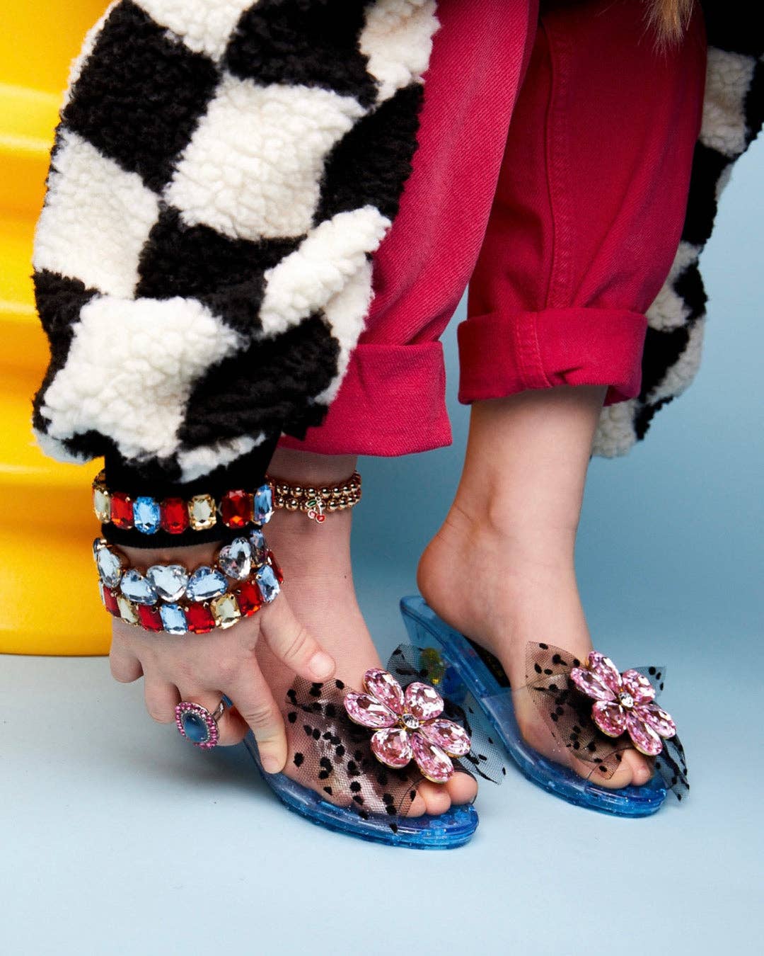 Super Smalls - Wholesale Sandals - Kids - Pink Flower Gem Play Shoes4