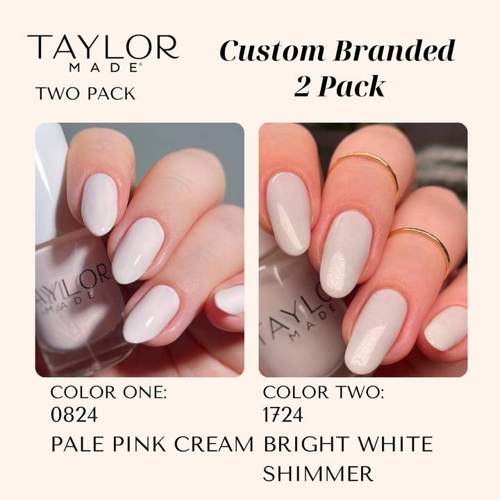 Taylor Made Polish - Vendita all'ingrosso Smalto per unghie - Smalto per unghie personalizzato: confezione da 2 a lunga tenuta + vegano + non tossico128