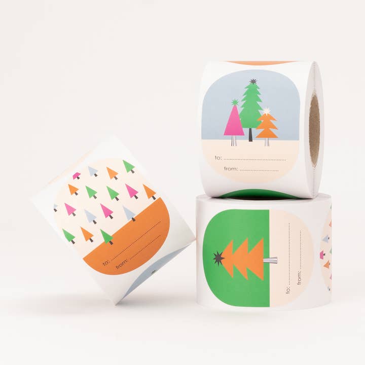 Adesivo albero di Natale, A... / Da... (Natale) per la vendita all'ingrosso da parte di liebevoll verpackt