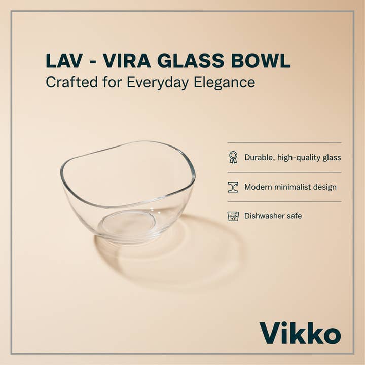 Kadra Kitchenware - Wholesale Bowl - Lav - Vira Glass Bowl3
