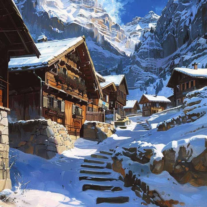 Zwitserse Bergsereniteit voor wholesale door Paint with Number