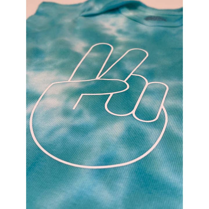 Peace Sign Tie Dye Baby Onesie | Super Cute Baby Gift for wholesale by The Mini Mart Studio
