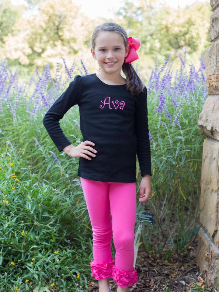 Legging met ruches - ROZE voor wholesale door Love That Cotton