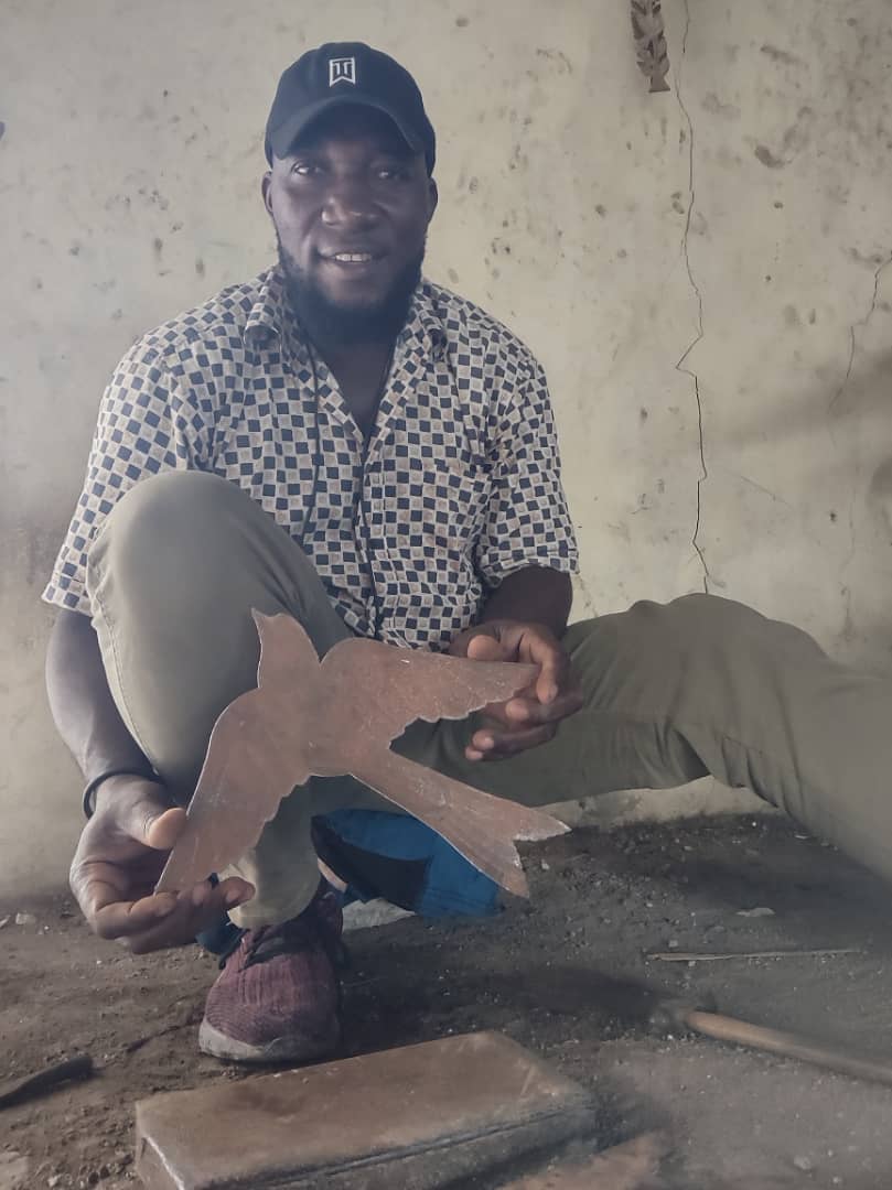 Haiti Fair Trade~ It's Cactus - Wholesale Wall Accent - Handcrafted Haitian Metal Bird Wall Art by Cineus Louime3