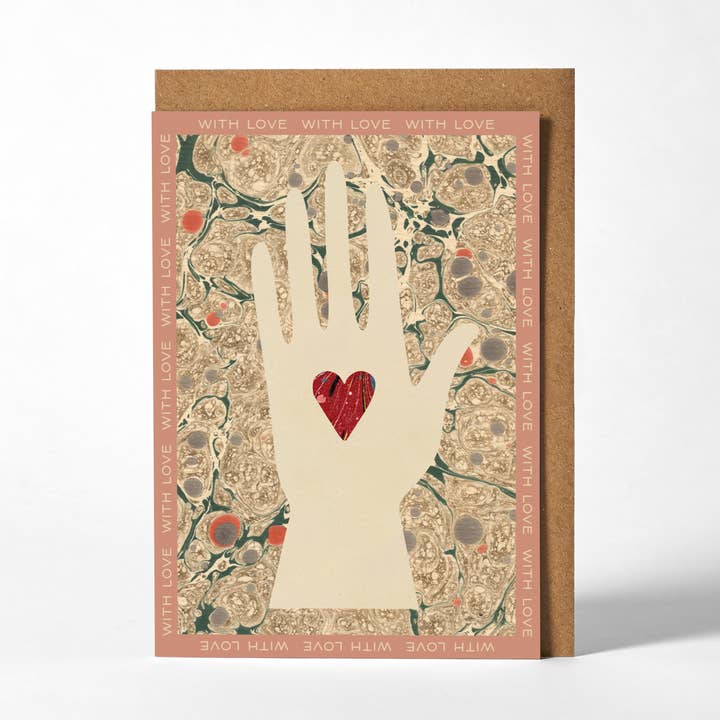 Greetings Card - Heart in Hand for wholesale by Roomytown Inc