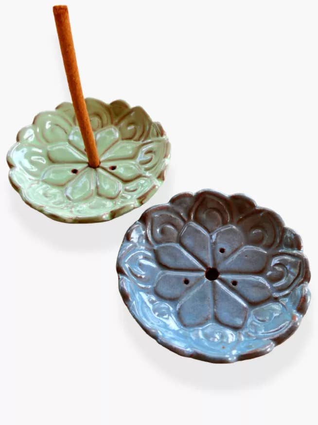 Incense Holder-Flower design for wholesale by Ganesh Himal Trading