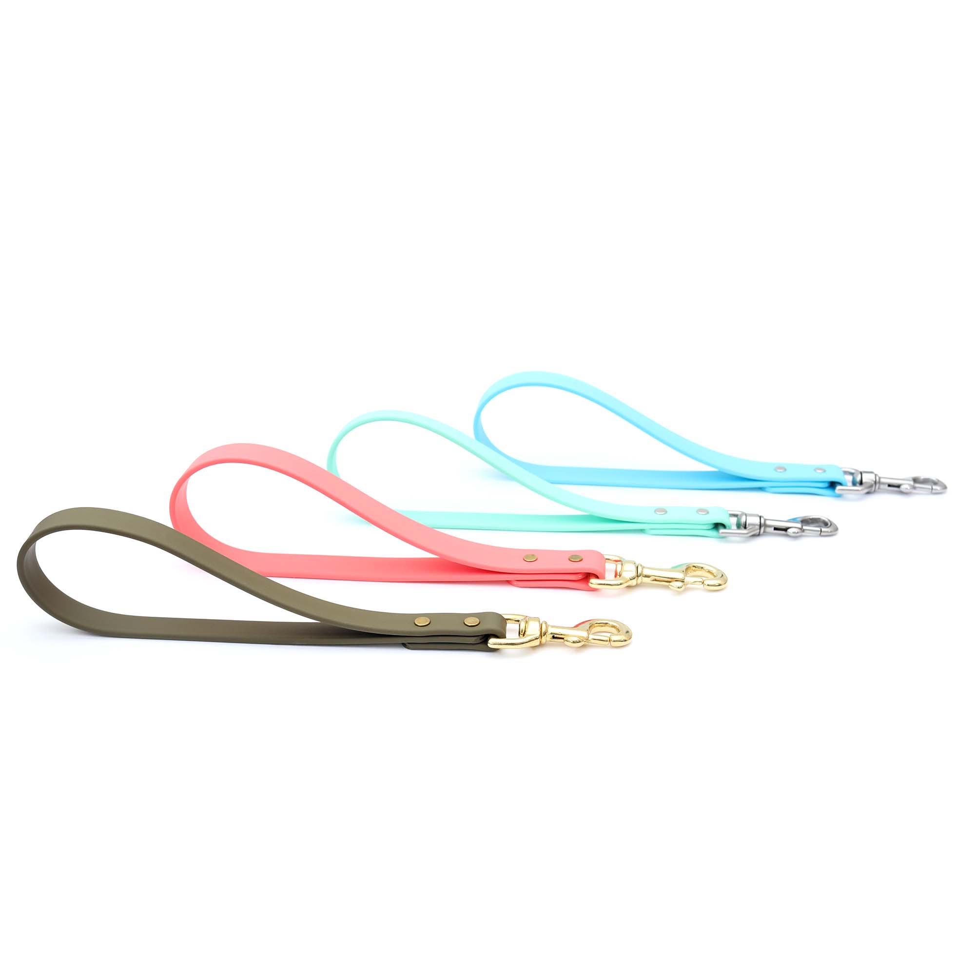 Mimi Green – wholesale Pet leash – Dog – Traffic Dog Lead – All Waterproof Biothane Rubber Colors3