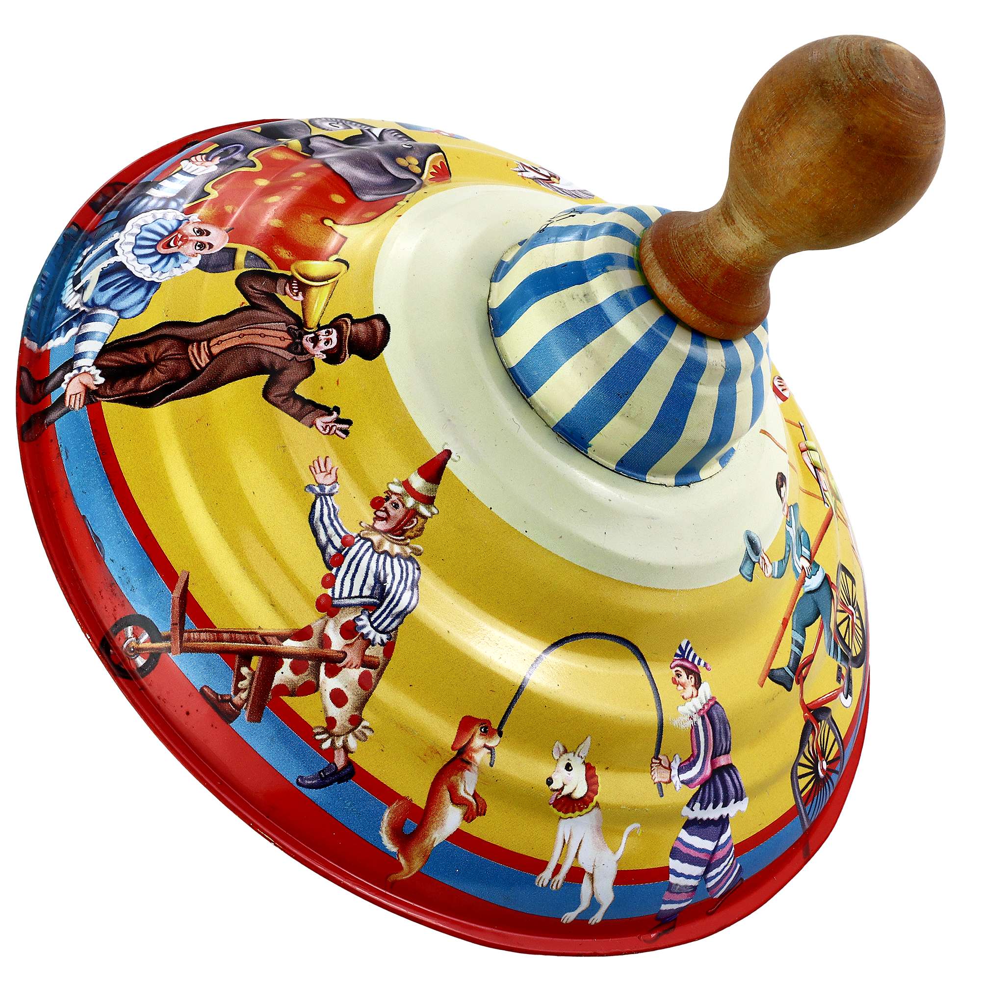 Tribal Trade GmbH - Wholesale Decorative Figurine - Tin toy gyro hum gyro pump gyro large yellow0