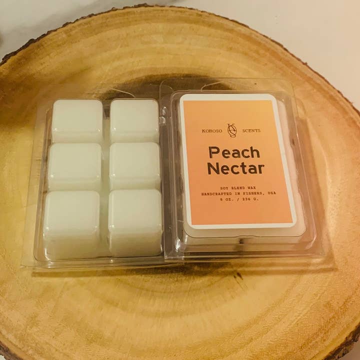 Cera di soia al nettare di pesca fondente per scaldini | Cera di soia fatta a mano per la vendita all'ingrosso da parte di korososcents