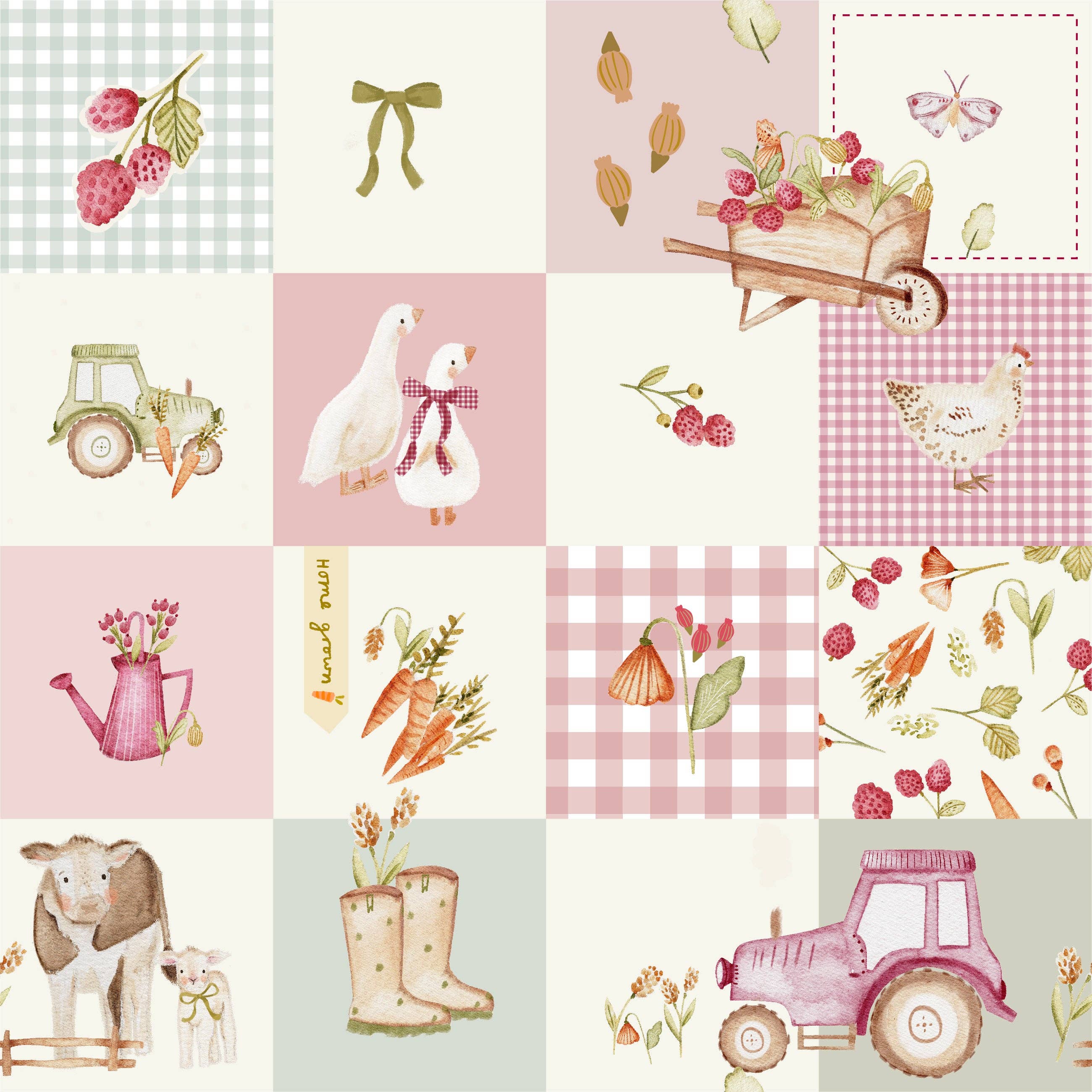 SOL Baby Clothing & Accessories - Wholesale Jumpsuit - Baby - Pink Farm Bamboo Romper4