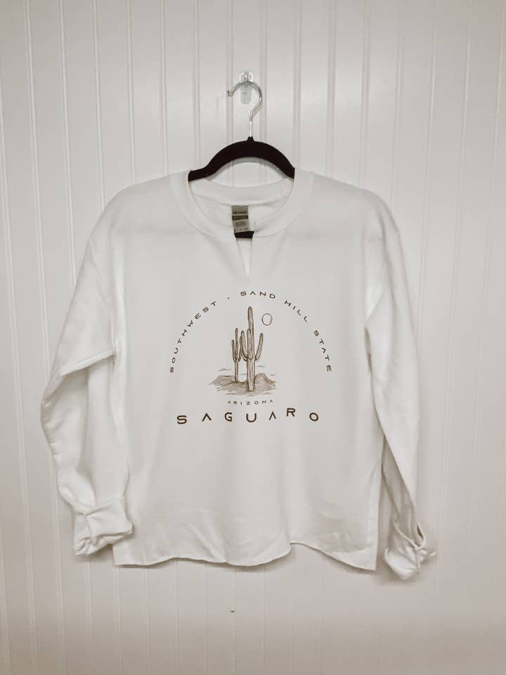 Magnolia Ranch Originals - Wholesale Graphic Sweatshirt - Women's - Saguaro V-Neck Sweatshirt1