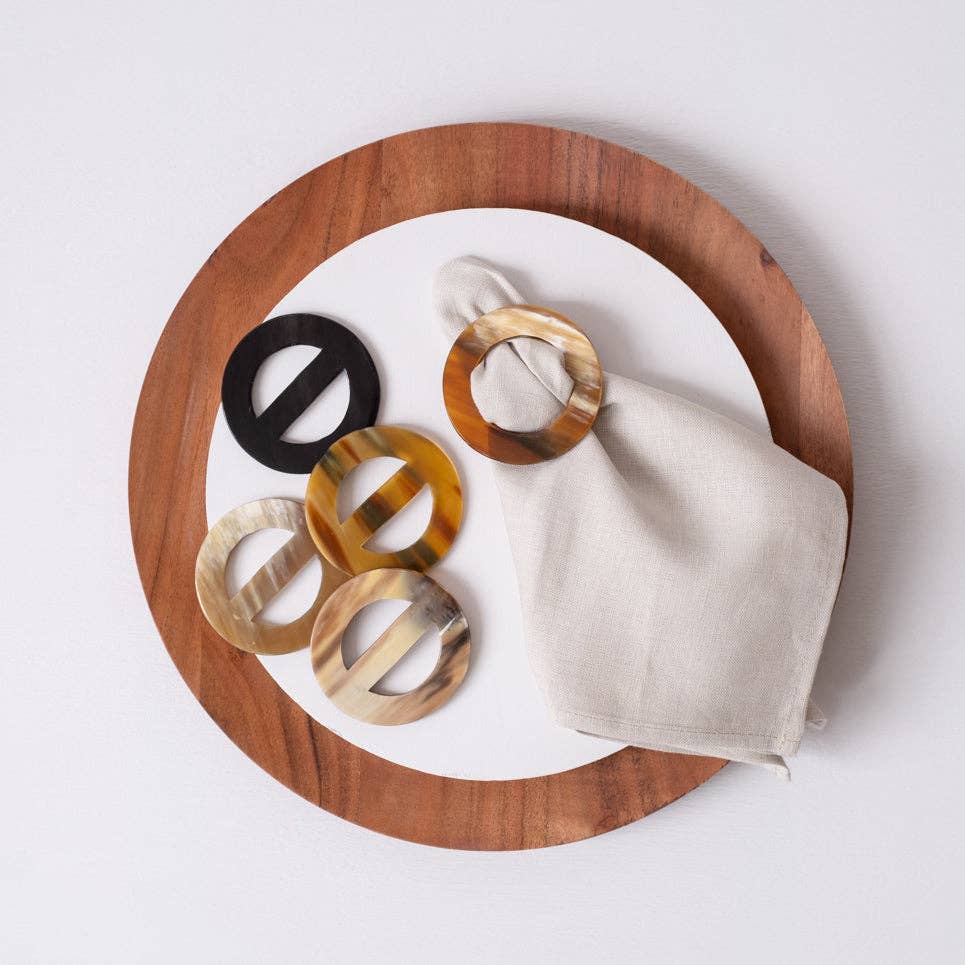 MAADILI COLLECTIVE - Wholesale Napkin Ring - Horn Scarf Buckle & Napkin Ring2