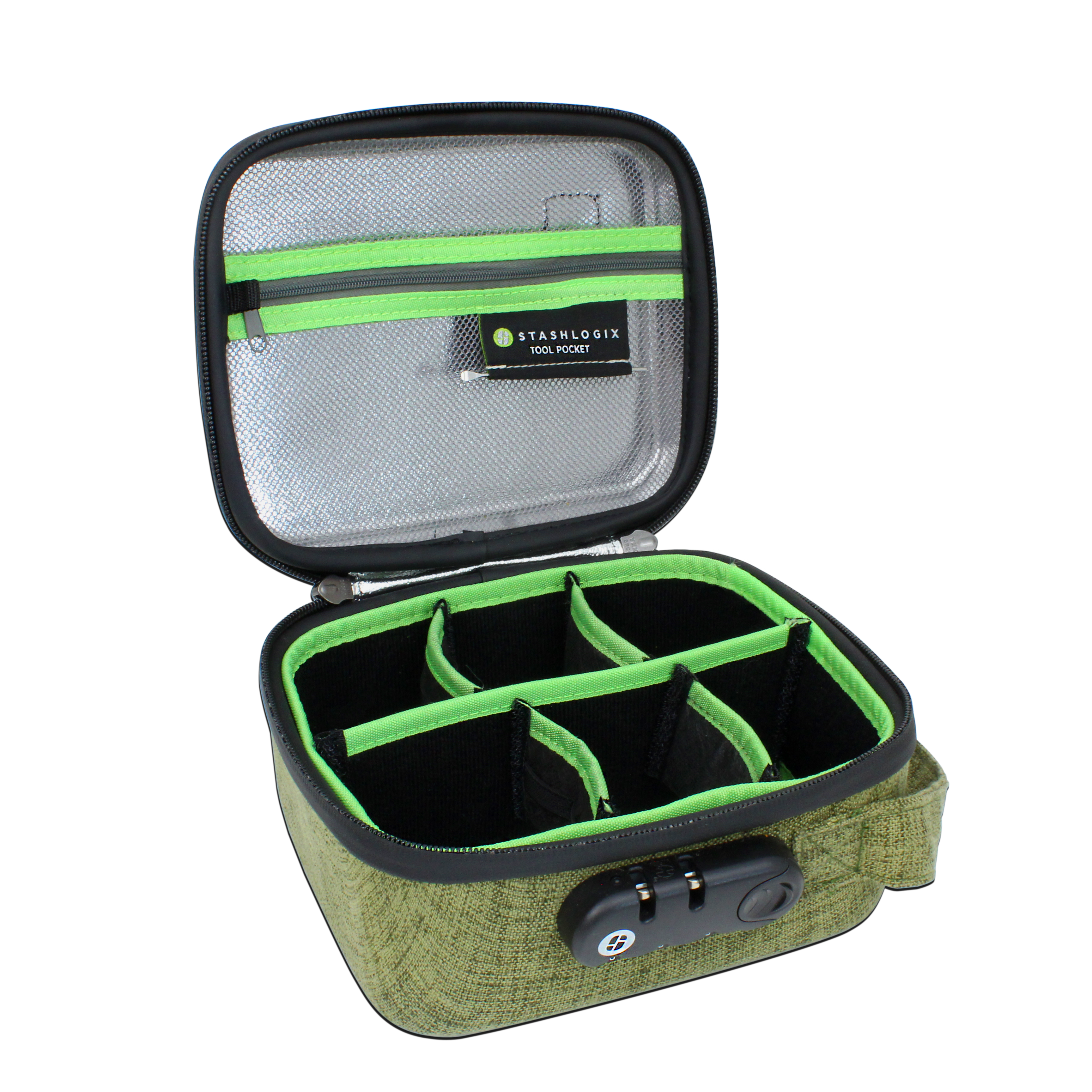 STASHLOGIX - Wholesale Luggage - Silverton Hard Shell Locking  and Smell-Proof Stash Bag2