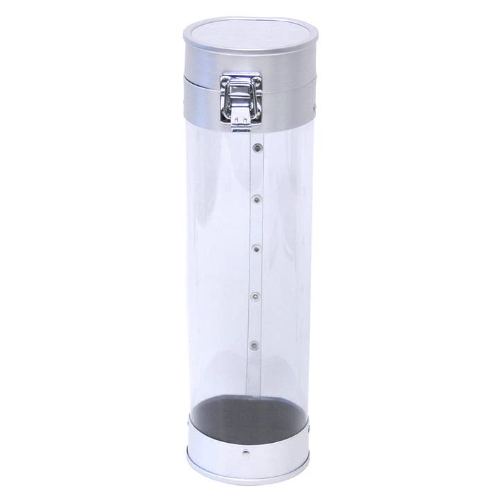 Clear Packaging Tube with Aluminum Top/Bottom for wholesale by TZ Case